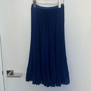 Polo Ralph Lauren Pleated Georgette Skirt - Blue